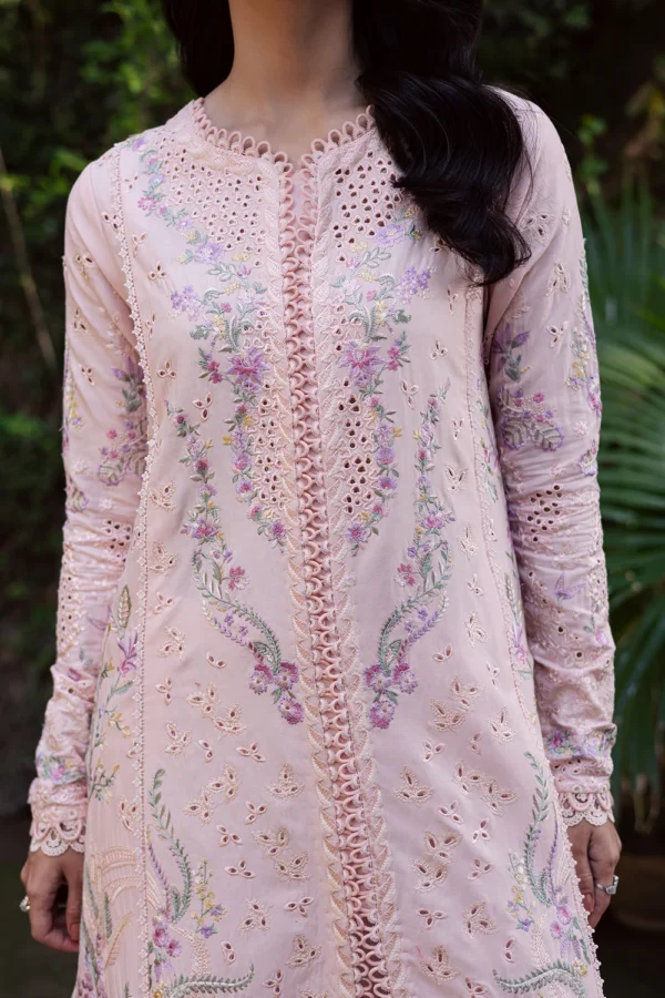 Embroidered Lawn Suit Elyse Luxury Three Piece Summer (6) Embroidered Lawn Suit - ELYSE