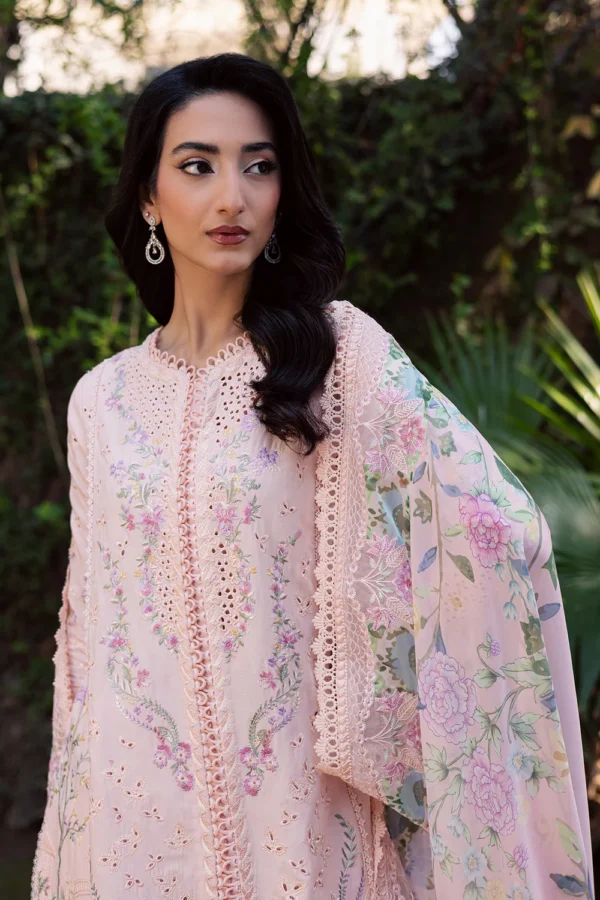 Embroidered Lawn Suit Elyse Luxury Three Piece Summer Embroidered Lawn Suit - ELYSE