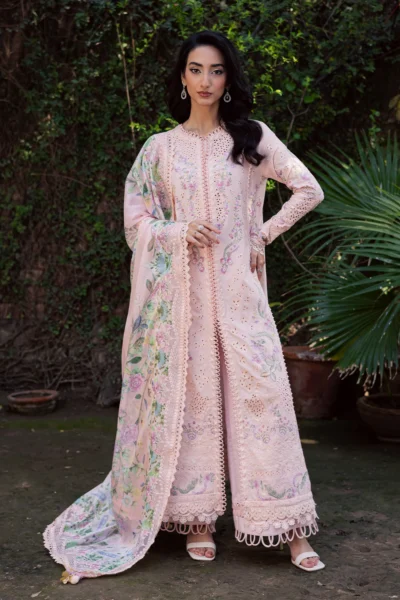 Embroidered Lawn Suit Elyse Luxury Three Piece MAZHEEN
