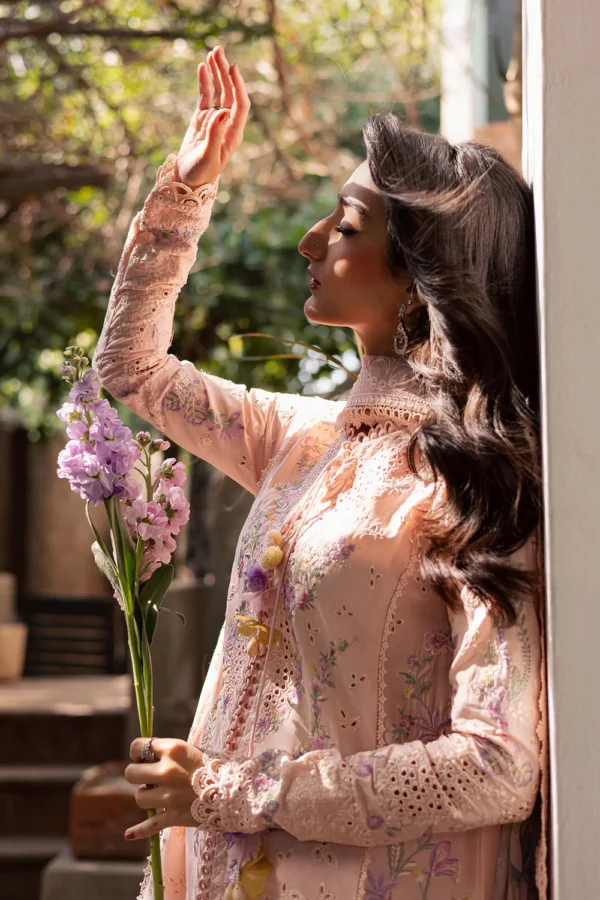 Luxury Embroidered Lawn Suit with Rajo Net Dupatta