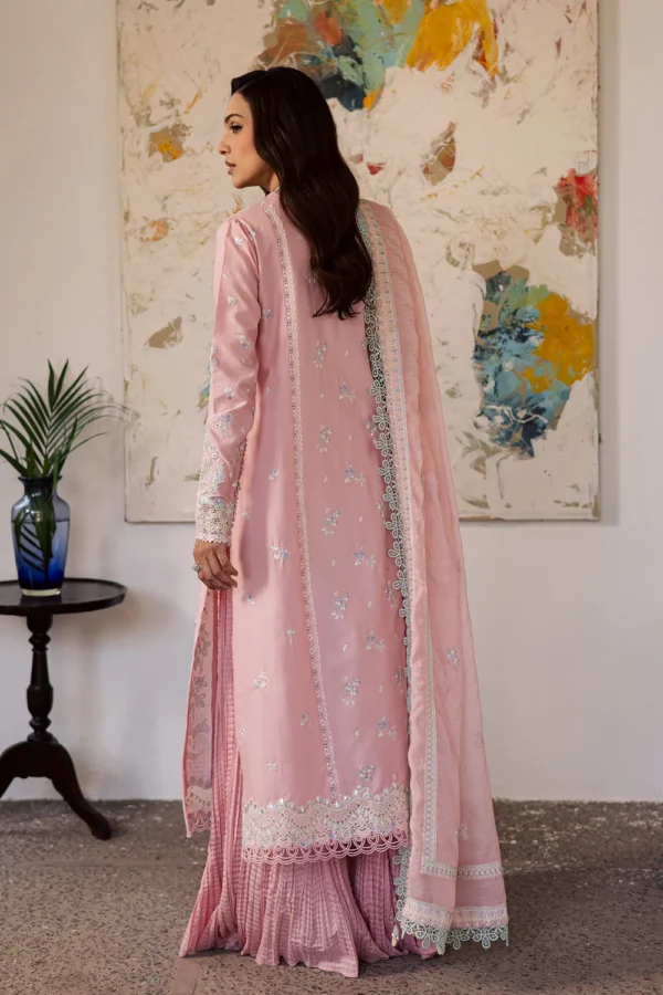 Luxury Embroidered Lawn Suit with Rajo Net Dupatta