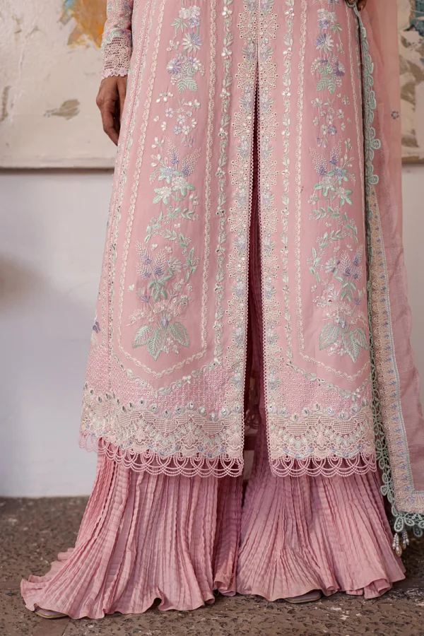 Luxury Embroidered Lawn Suit with Rajo Net Dupatta