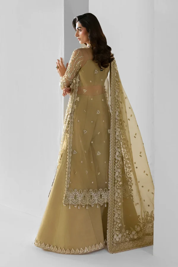 Embroidered Organza Suit Elixir Luxury Three Piece Formal (4) Embroidered Organza Suit - ELIXIR
