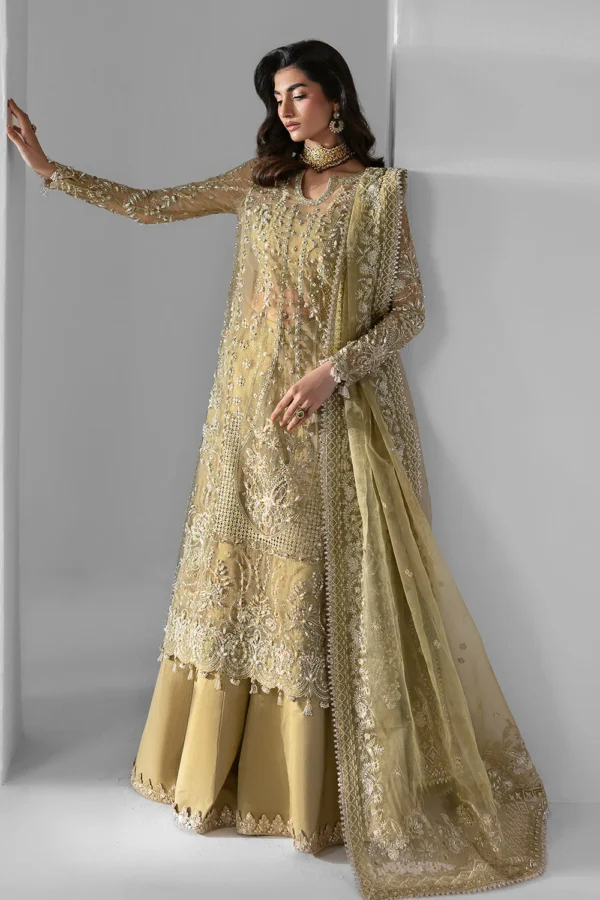 Embroidered Organza Suit Elixir Luxury Three Piece Formal Embroidered Organza Suit - ELIXIR