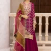 Miraka Embroidered Cotton Net Ensemble Luxury Formal Wear Miraka Embroidered Cotton Net Ensemble Luxury Formal Wear