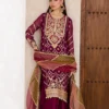 Miraka Embroidered Cotton Net Ensemble Luxury Formal Wear (2) Miraka Embroidered Cotton Net Ensemble