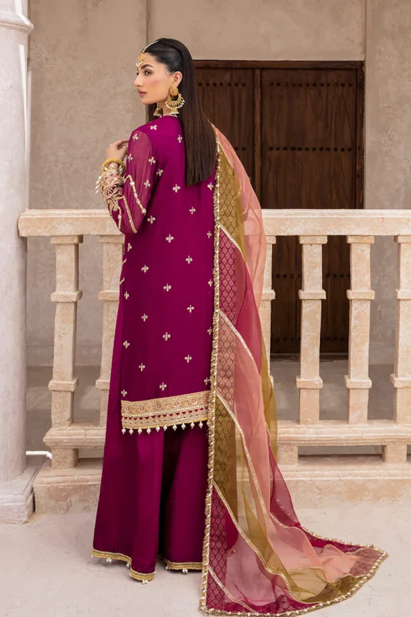 Miraka Embroidered Cotton Net Ensemble Luxury Formal Wear (4) Miraka Embroidered Cotton Net Ensemble