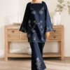 Opal Embroidered Cotton Suit Elegant Two-Piece Outfit Edit