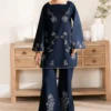 Opal Embroidered Cotton Suit