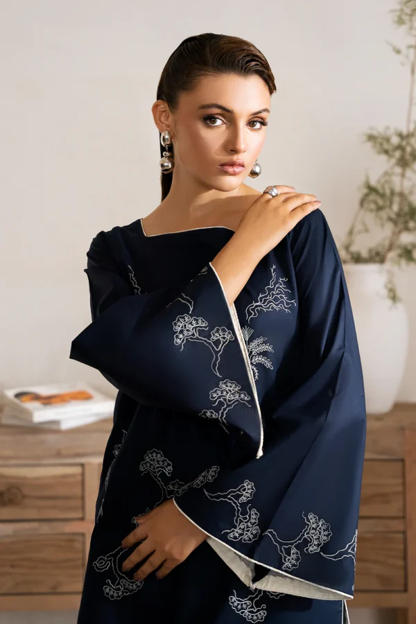 Opal Embroidered Cotton Suit