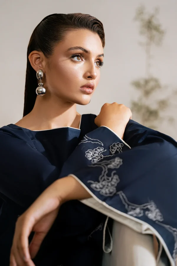 Opal Embroidered Cotton Suit