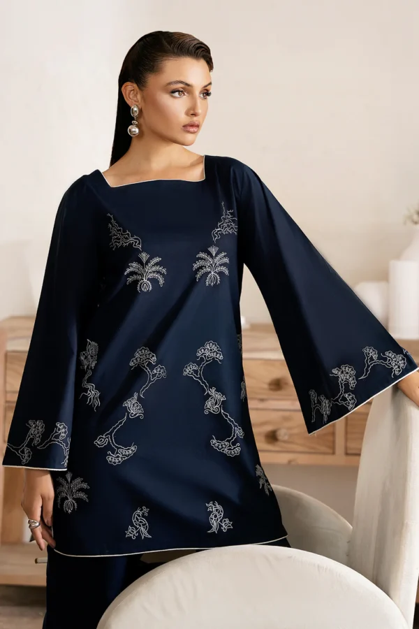 Opal Embroidered Cotton Suit