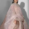 Aura – Embroidered Organza Suit with Hand Embellished Detailing