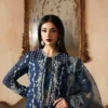 Inara raw silk hand embellished formal suit with organza dupatta