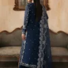 Inara raw silk hand embellished formal suit with organza dupatta