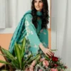 Lazuli printed lawn suit with voil dupatta