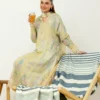 Mistral embroidered printed lawn suit with voil dupatta