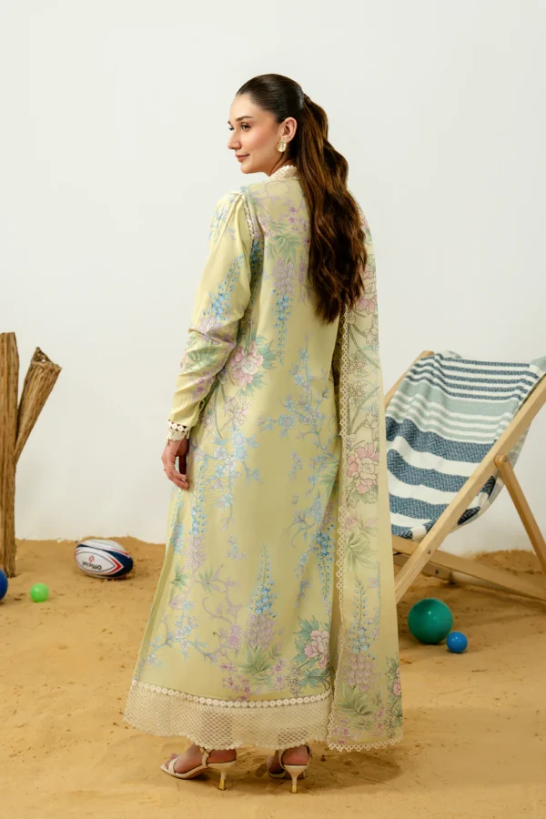 Mistral embroidered printed lawn suit with voil dupatta