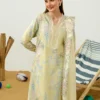 Mistral embroidered printed lawn suit with voil dupatta