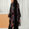 Nerina embroidered printed lawn suit with silk dupatta