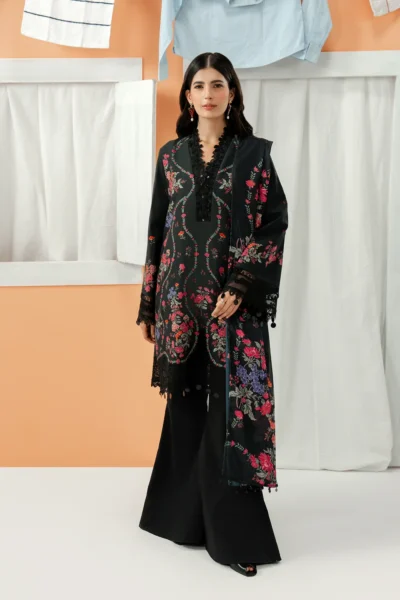 Nerina embroidered printed lawn suit with silk dupatta (7) Nerina embroidered printed lawn suit with silk dupatta
